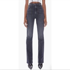 MOTHER Smokin Double Heel Black Jeans